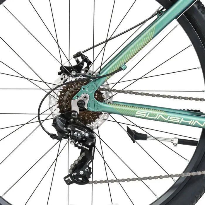 Bicicleta Mountain Bike Topmega Sunshine R29 21v Shimano Talle M Verde - Vista 5