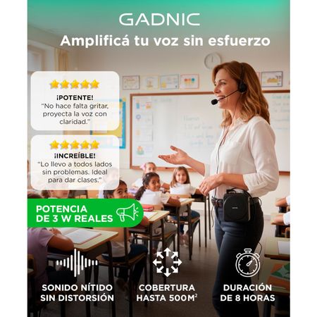 Micrófono Amplificador Gadnic Portátil 
