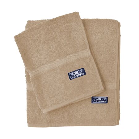 Set de Toalla y Toallon Cannon 520g color Marron claro