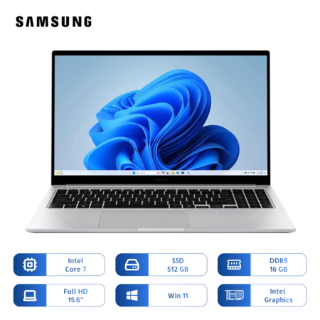 Notebook Samsung Galaxy Book4 Core 7-150u 512gb Ssd 16gb 15.6 Pulg