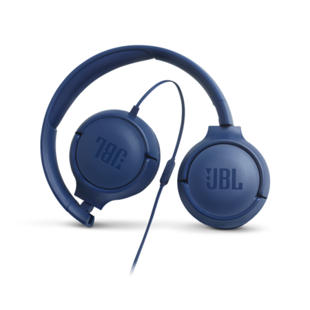 Auriculares JBL Tune 500 Supraaurales Plegables Color Azul