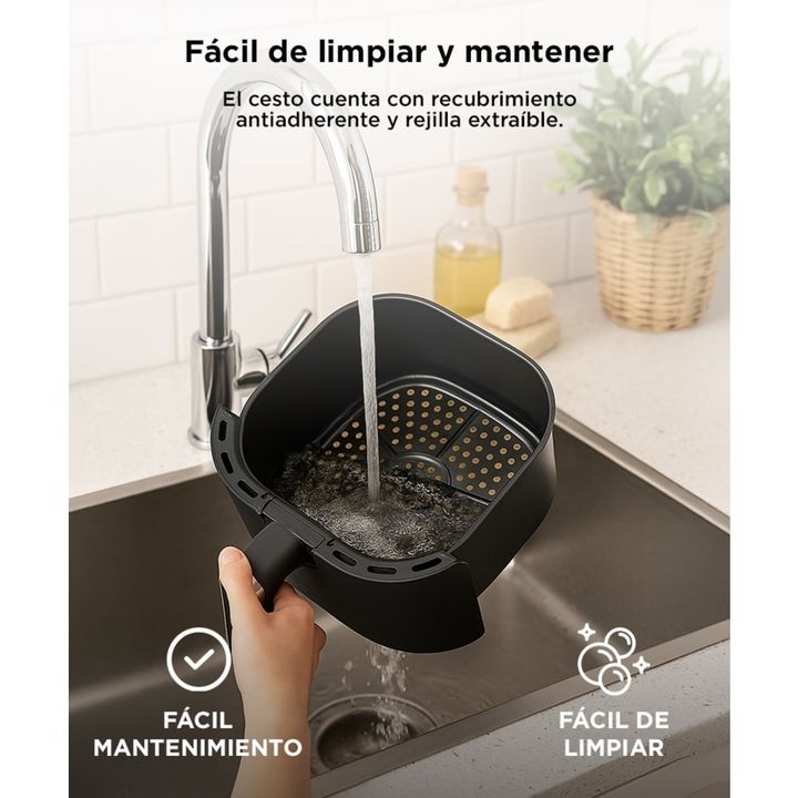 Freidora de Aire Gadnic Pantalla Tactil Sin Aceite 4.2 litros - Vista 4