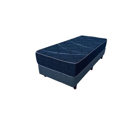Conjunto Box+Colchon Poliester 0.80 X 1.90 Mts Natural Soft Confort
