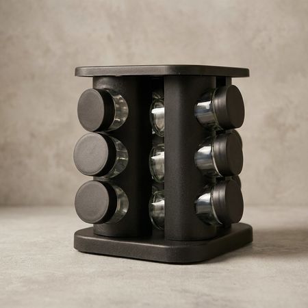 ESPECIERO NEGRO P/12 CUADRADO (ETXE  ITEM1)