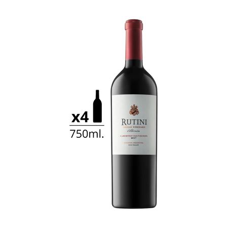 Vino Tinto Rutini Single Vineyard Altamira Cabernet Sauvignon Caja x 4