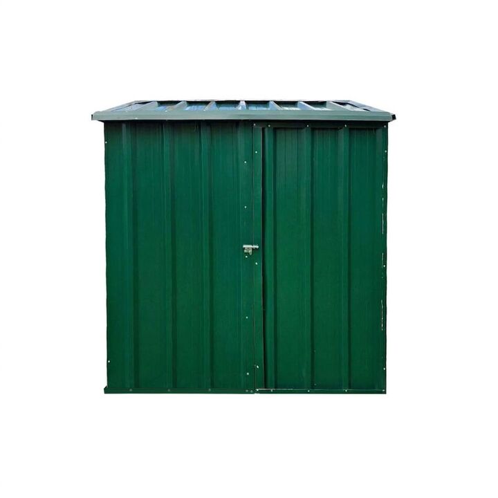 Armario Deposito Galpon de jardin Casi 2x1x2 Techo 1 agua Verde DON ACERO - Vista 1