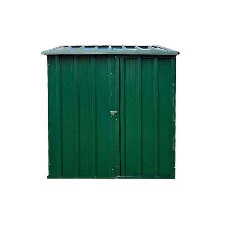 Armario Deposito Galpon de jardin Casi 2x1x2 Techo 1 agua Verde DON ACERO 