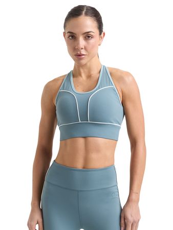 Top Atomik Power Piping Mujer Training Azul