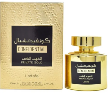 Perfume confidential gold 100 ml masculino