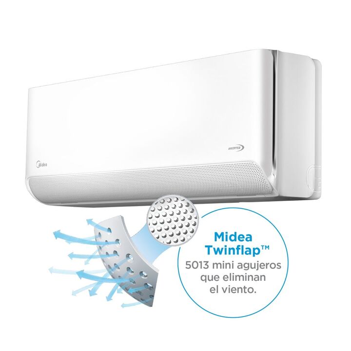Acondicionador de aire MIDEA Breezeless E MSCBIC-12H-N80F 3650W INVERTER F/C SPLIT A++ - Vista 2
