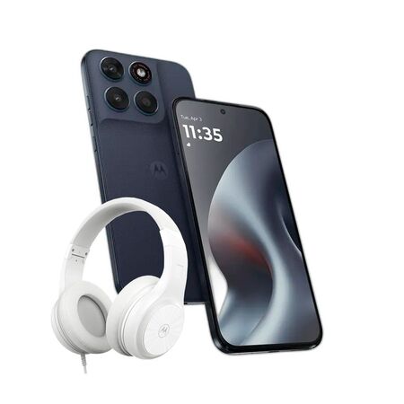 Combo Moto G87 G Max 8+256GB Overture + Auriculares Vincha Moto Negro