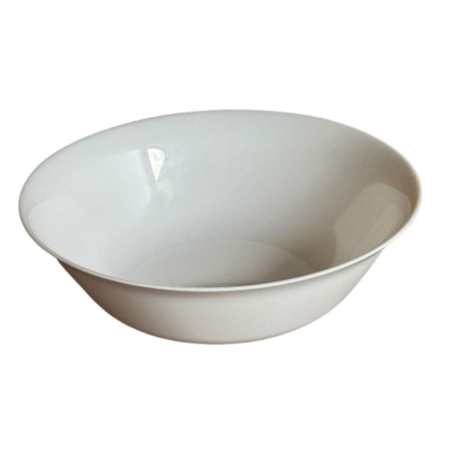 Ensaladera Bowl 23 Cm Vidrio Templado Blanco