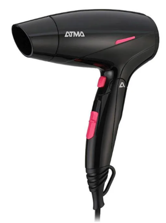Secador de Cabello Atma SP8965P 2V Plegable Negro