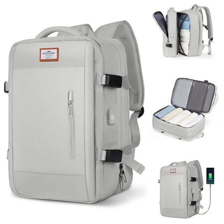 Mochila de Viaje Gadnic Expansible Impermeable (Gris)