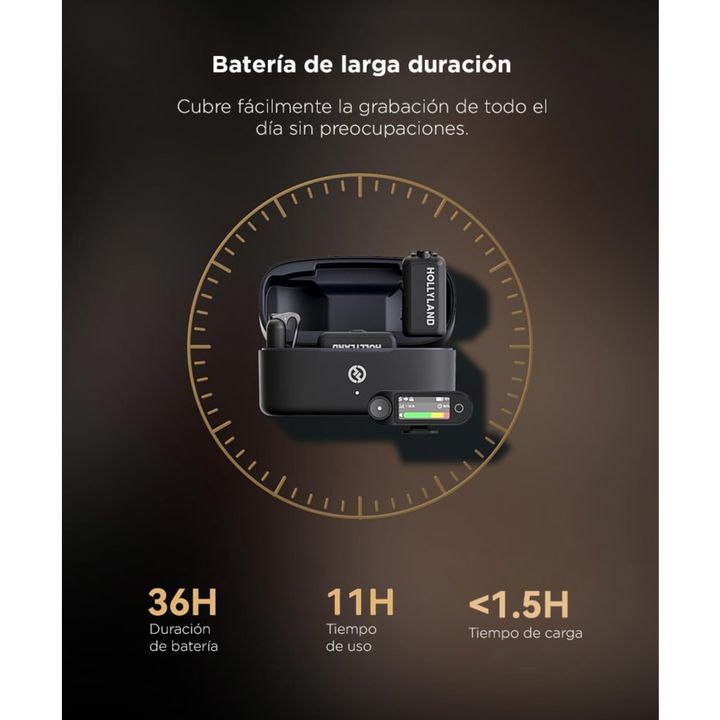 Micrófono Inalámbrico Hollyland Lark Max 2 Combo 4 Personas 4 TX Camara RX USB-C RX - Vista 5