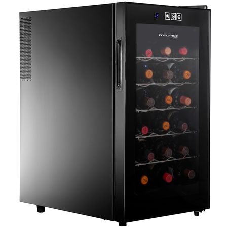 Cava De Vino Coolfroz By Gadnic 18 Botellas Termoelectrica Display Touch LED Vidrio Templado
