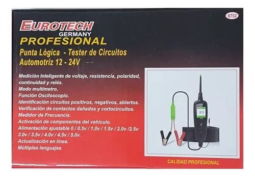 Punta Lógica Digital Eurotech 12-24 Voltios - Vista 1