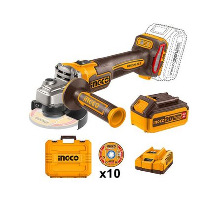 AMOLADORA ANGULAR 4 1/2 20V INDUSTRIAL INGCO CAGLI271532-4