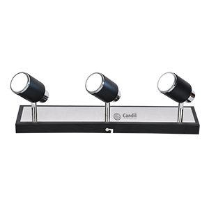 Apliques de pared Lampara Led Interior Julita 3 Luz Negro