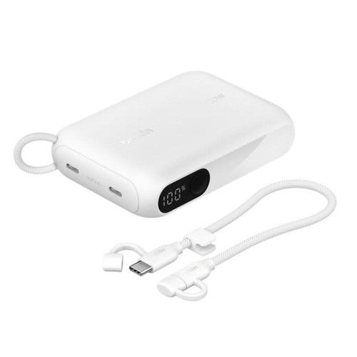 Power Bank Belkin 20W PD with Display 10 K Blanco - Vista 2