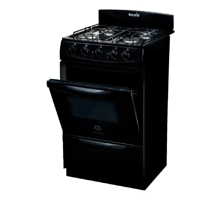 cocina palace negra 50cm gas natural escorial - Vista 2