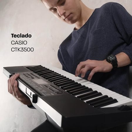 Casio CTK-3500. Teclado portátil de 61 teclas sensitivas con Chordana Play