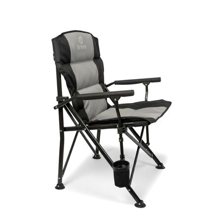 Silla Plegable Driven Tona Porta Vaso Y Bolsillo Gris