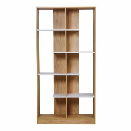 BIBLIOTECA SEPARADOR DE AMBIENTES DE 90 CM HICKORY / BLANCO