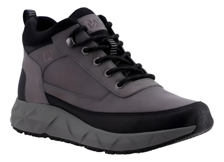 Bota Casual Cat Prim Acordonada Color Gris