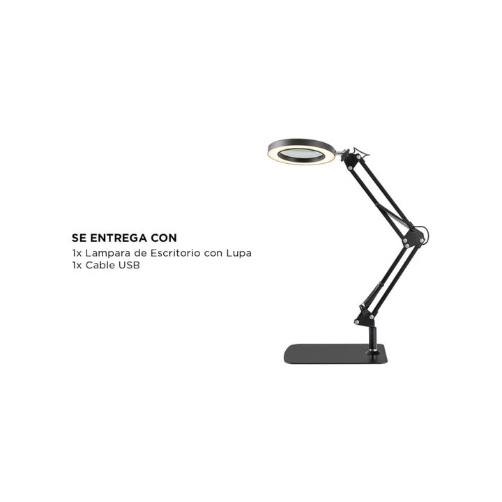 Lámpara Led De Escritorio Gadnic Con Lupa 3 Luz Ajustable - Vista 6