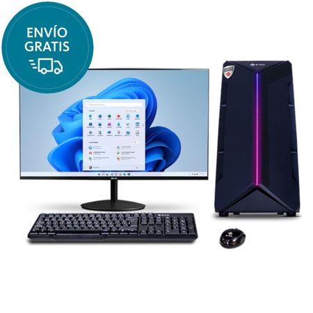 PC Gamer G53 Intel I5-12va 16GB Ssd 480GB Rtx3050 W11 + 24" Color Negro EXO 