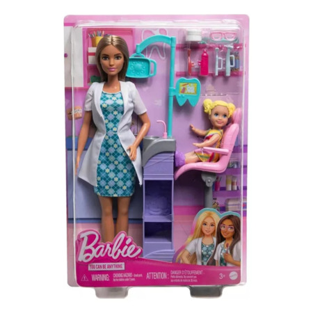 Muñeca Barbie dentista con accesorios Mattel