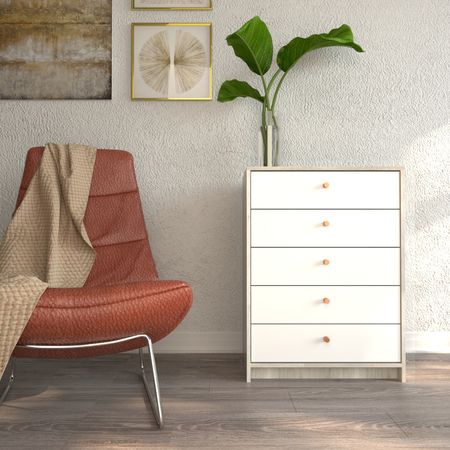 Chifonier 0,64m 5 Cajones Nevado Everest Tables