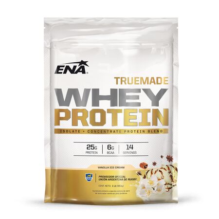 Suplemento Ena TrueMade Whein Protein Vainilla 453g Doypack