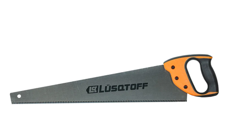 Serrucho Carpintero 500mm 20'' Lusqtoff L7428 Acero 50hrc Naranja