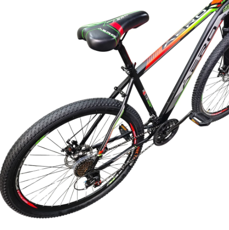 BICICLETA AERO BIKE – MODELO VENTORODADO 29 21 VELOCIDADES DISEÑO ITALIANO (NEGRO- VERDE) - Vista 2