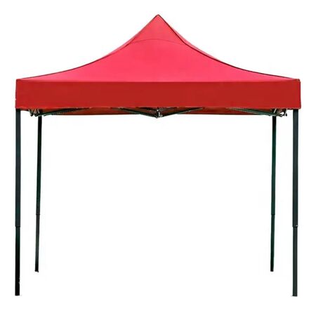 Gazebo Plegable S/ Pared 3x3m Black Jack Gaze01 Oxford 1080d Rojo