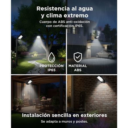 Reflector Solar Led Gadnic S-LIGHT9 Sensor De Movimiento Exterior 200W 