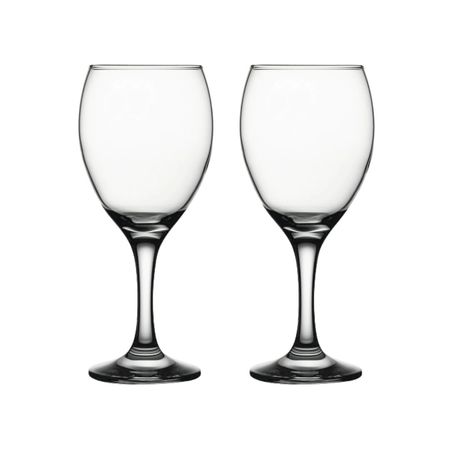 Set x 8 Copa Vaso con pie Vino Agua Resistente 340 cc Pasabahce