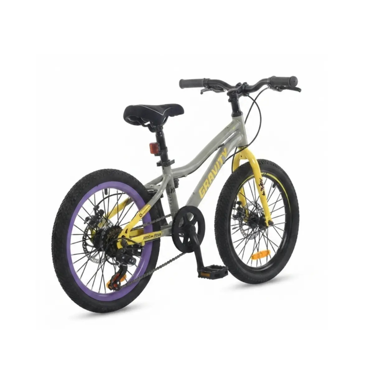 Bicicleta Gravity Roam R20 Infantil Gris Amarillo - Vista 5
