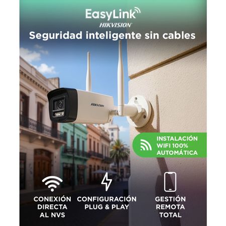 Kit Hikvision EasyLink NKS422W0H 2 Cámaras WiFi Full HD 2MP