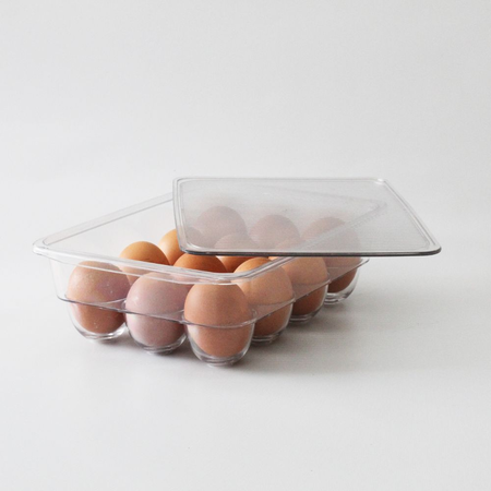 Contenedor Organizador de Huevos Acrilico 23.1x17.6x7.7