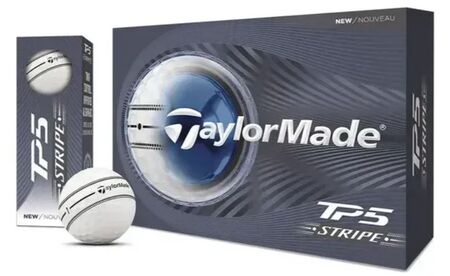 Pelotas Golf Taylormade Tp5 Stripe X12 Color blancas