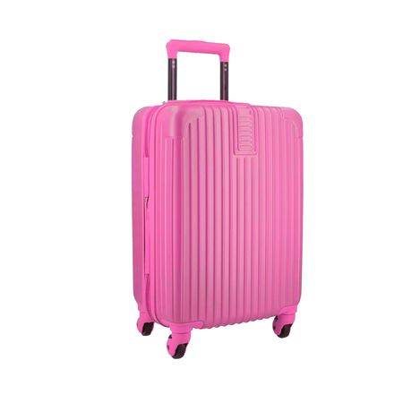 Valija Carry On 18" de mano Apto Cabina con candado Plástico ABS Fucsia