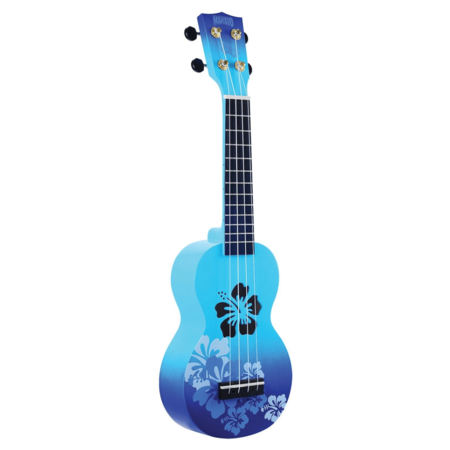 Ukelele soprano Mahalo serie Hibiscus MD-1HB azul