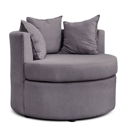 Sillón 1 Cuerpo Redondo Coco Tapizado Shot Stone Espácity