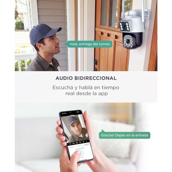 Cámara De Seguridad Gadnic S-Cam Full HD 3MP Control Por App Visión Nocturna IR Color - Vista 5