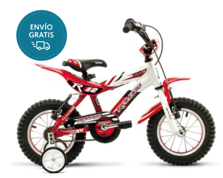 Bicicleta Raleigh MXR12 / Rojo/Blanco / Frenos V-Brake / Cuadro de aluminio / 1Vel. / Rodado 12"