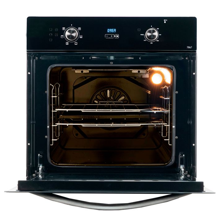 Horno eléctrico Florencia Black/Silver Triple Cristal Termostato Timer FL-7867-E - Vista 2