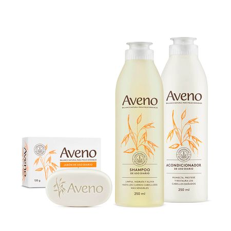 Combo Aveno Shampoo Acondicionador Jabon Avena